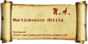 Martinkovics Attila névjegykártya