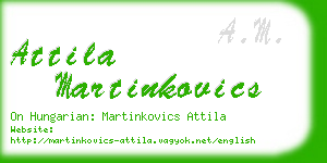 attila martinkovics business card